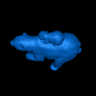 hielo oso 3d modelos descargar crealidad nube animales 3d print model - Mito3D