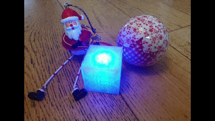 hielo snow cubo LED invierno Navidad decoración Encendiendo 3d print model - Mito3D