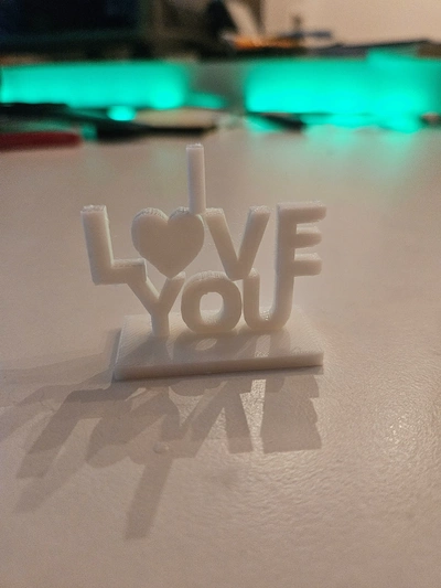 ich amour schild 3d modèles télécharger créalité nuage 3d print model - Mito3D