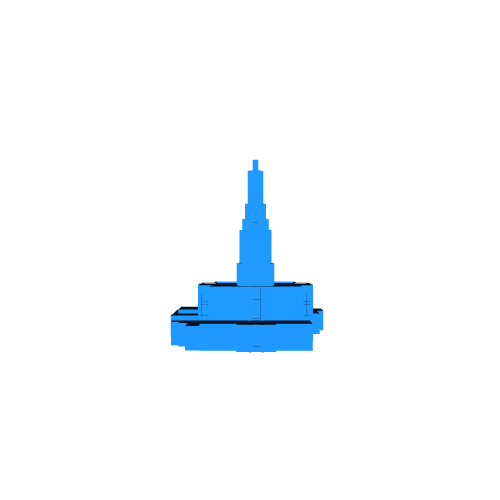 idaho cascate tempio 3d modelli scarica creality nube 3D print model - Mito3D