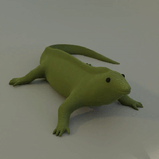 iguana sürüngen 3d print model - Mito3D