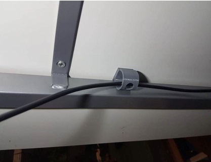 ikea galant escritorio cable soporte push in ajuste 3d modelos descargar crealidad nube casa 3d print model - Mito3D
