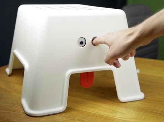 ikea hack - bolmen step stool funny face 3d models download creality cloud 3d print model - Mito3D