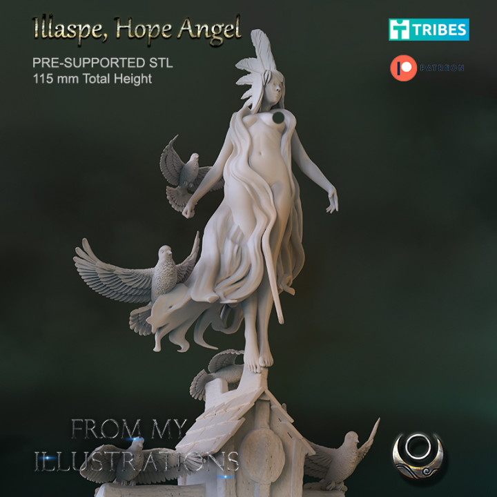 illaspe hope angel Women 3D print model - Mito3D