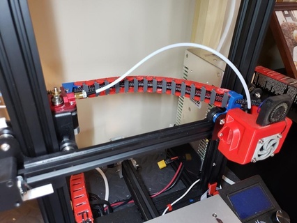 verbessert Ender 3 a10 heiß Kabel Kette Links Drucker Teile Zubehör 3d print model - Mito3D