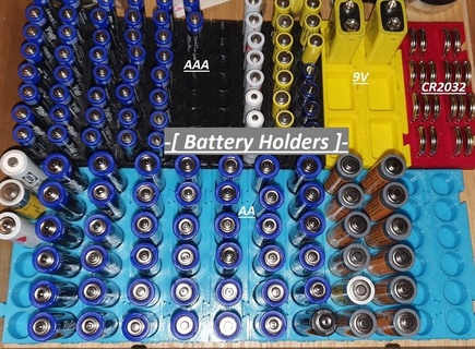 mejorado modular batería titulares 3d print model - Mito3D