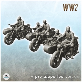 imz 72 motos Russie urss ww2 flammes guerre boulon action blindé voitures réservoirs 3d print model - Mito3D