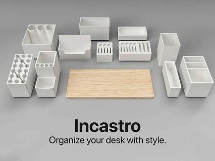 incastro desk organizer 3d models download creality cloud Household 3d print model - Mito3D