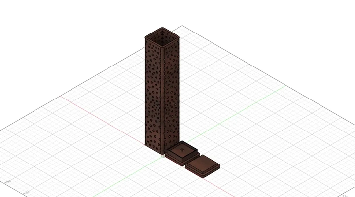 encens titulaire soutien tour voronoi 3d modèles télécharger créalité nuage 3d print model - Mito3D