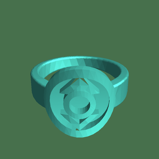 índigo lanterna anel jóias 3d print model - Mito3D