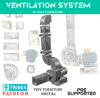 industrial ventilación tablero juego 3d print model - Mito3D