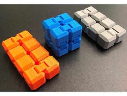 infinity fidget cube Puzzles & Brain-teasers 3d print model - Mito3D