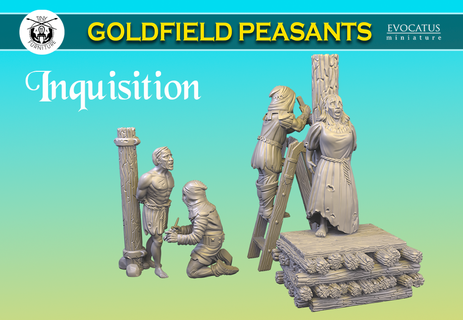 inquisition goldfield peasants Toys & Games 3d print model - Mito3D