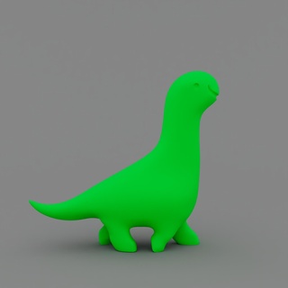 Instagram dinossauro 3d print model - Mito3D