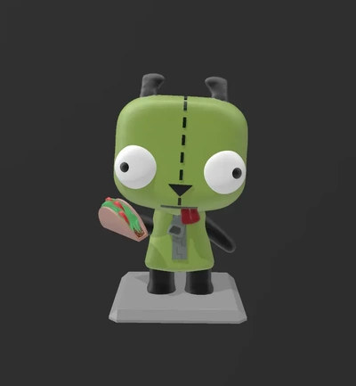 envahisseur zim gir 3d modèles télécharger créalité nuage 3d print model - Mito3D