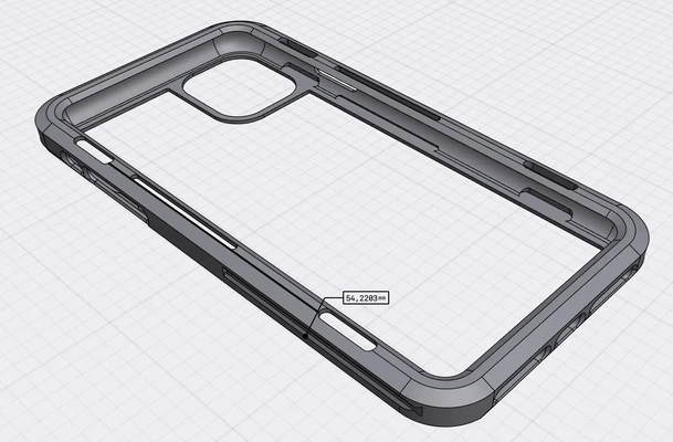 iphone 11 cas gaine proto rails 3d modèles télécharger créalité nuage 3d print model - Mito3D