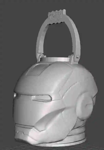 iron man halloween bucket 3d models download creality cloud 3d print model - Mito3D