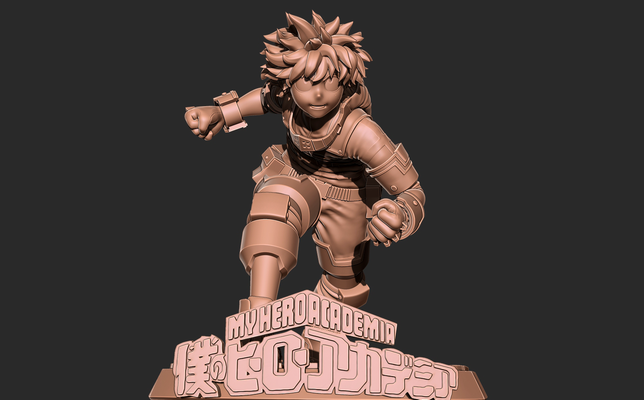 izuku midoriya - my hero academia 3d print model models download creality cloud fictional characters 3d print model - Mito3D