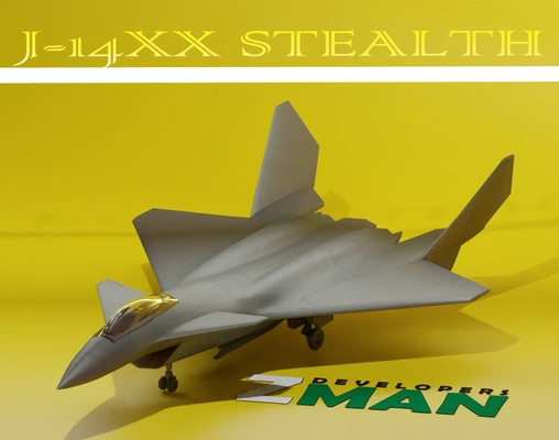 j-14xx stealth fighter asp+bps 3d models download creality cloud 3d print model - Mito3D