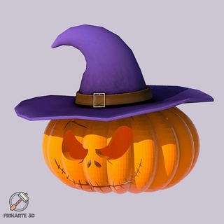 jack pumpkin witch Characters 3d print model - Mito3D