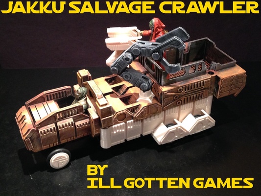 jakku salvage crawler littlebits star wars vehicle 3d models download creality cloud 3d print model - Mito3D
