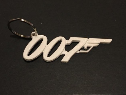 James vinculo 007 chaveiro 3d print model - Mito3D