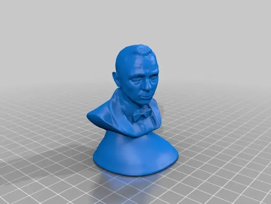 james bond bust 3d models download creality cloud 3d print model - Mito3D