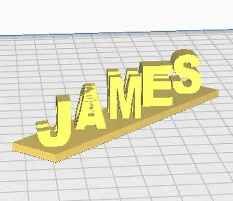 james bond dual text 3d models download creality cloud 3d print model - Mito3D