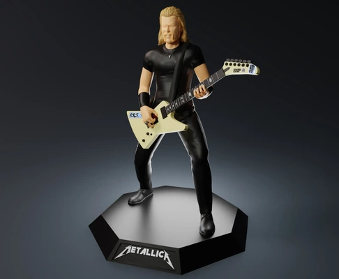 james hetfield 3d modelle download realität wolke 3d print model - Mito3D