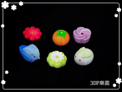 japanese desserts - hole 6 types Home Decor 3d print model - Mito3D