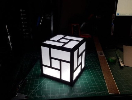japonês estilo luminária casa 3d print model - Mito3D