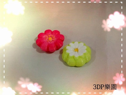 japaness dessert - flower 2 types Flowers 3d print model - Mito3D