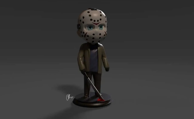 jason chibi 3d modelos descargar crealidad nube 3d print model - Mito3D