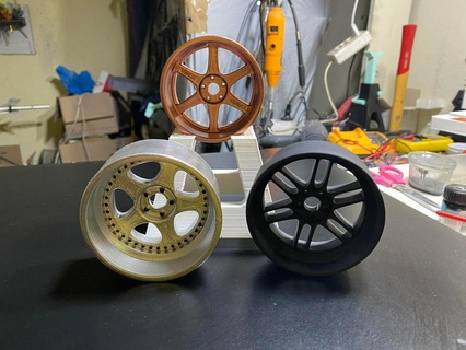 jdm wheels coasters Vehicle Parts  3d print model - Mito3D