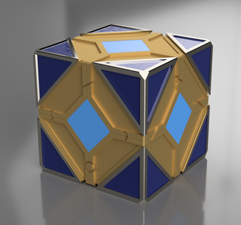 Jedi holocron estilo enigma cubo armazenamento brinquedos jogos 3d print model - Mito3D