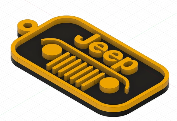 jeep schlüsselbund llavero 3d modelle download realität wolke fahrzeuge 3d print model - Mito3D