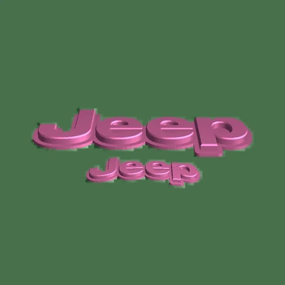 jeep logo 3d models download creality cloud 3d print model - Mito3D