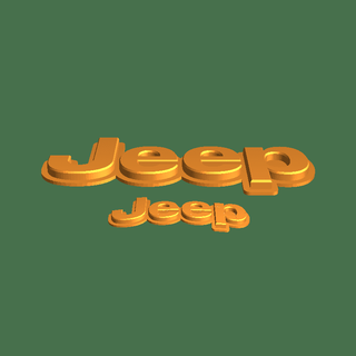 jeep logo veicolo parti 3d print model - Mito3D