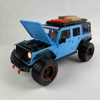 todoterreno vaquero retirable techo duro escala 1 12 3d modelos descargar crealidad nube juguete coches 3d print model - Mito3D