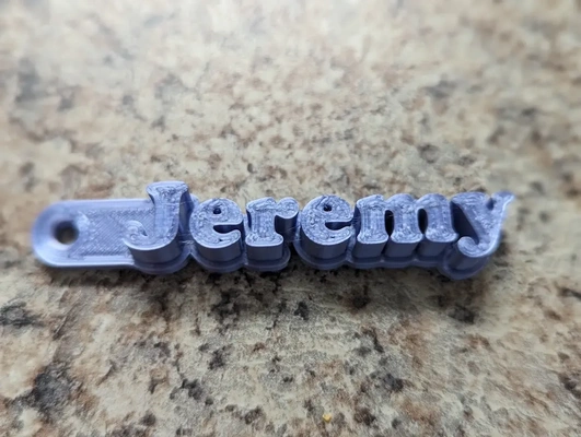 jeremy keychain 3d models download creality cloud 3d print model - Mito3D