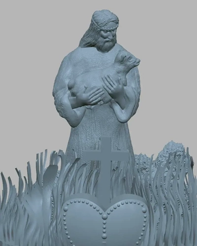 gesù cristo 3d modelli scarica creality nube 3d print model - Mito3D