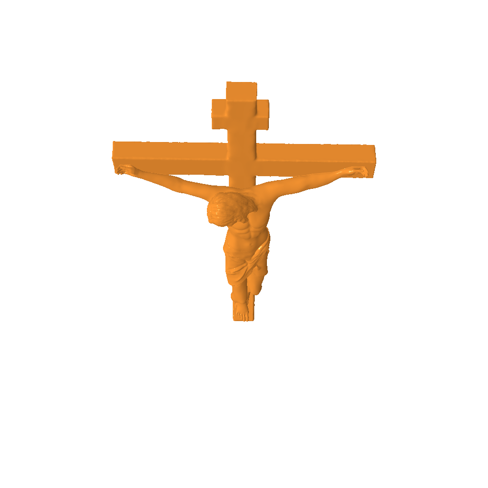 Gesù crocifisso religione 3D print model - Mito3D