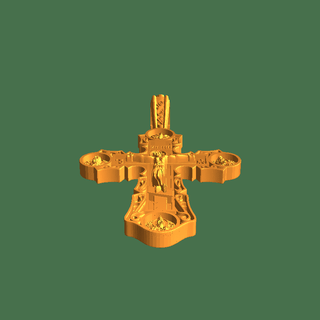 Gesù pendente 3d Modelli Scarica creality nube gioielleria 3d print model - Mito3D