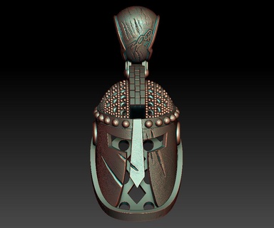 bijoux pendentif guerrier mode 3d print model - Mito3D