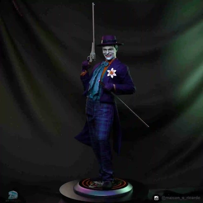 joker jack nicholson statue 3d modelle download realität wolke fiktiv zeichen 3d print model - Mito3D