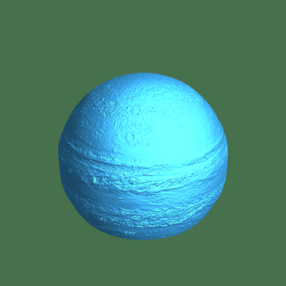 Júpiter planeta luminária 3d print model - Mito3D