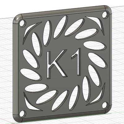 k1 costas ventilador cobrir bainha 3d modelos baixar crialidade nuvem impressoras 3d print model - Mito3D