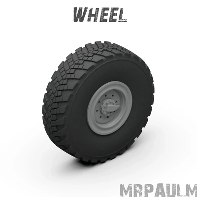 kamaz 6350 8x8 roda 3d modelos baixar crialidade nuvem 3d print model - Mito3D