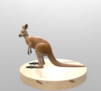 kangaroo 3d models download creality cloud Mammal 3d print model - Mito3D