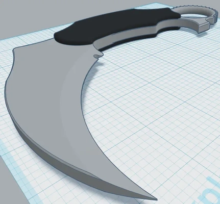 karambit 10 3d modeller indir creality bulut 3d print model - Mito3D